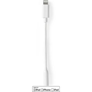 Nedis Lightning-Adapter | Apple Lightning 8-Pins naar 3,5 mm Female | 0.10 m | 1 stuks - CCGB39950WT01 CCGB39950WT01