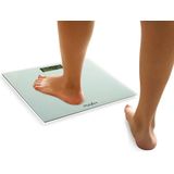 Nedis PESC500WT, Elektronische Personenwaage, 150 kg, 100 g, Weiß, kg, Quadratisch