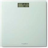 Nedis - Weegschaal - Personenweegschaal - Wit - Gehard Glas