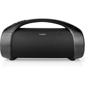 Nedis Bluetooth Party Boombox - 6 uur - 2.0 - 120 W - Media afspeelmogelijkheden: AUX / USB - IPX5 - Koppelbaar - Handgreep - Feestverlichting - Zwart