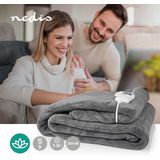 Luxe Elektrische Overdeken - Grijs - 200 x 180 centimeter - 9 Warmtestanden