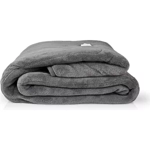Mia&Coco Elektrische Warmtedeken 180x200 Cm - 10 Warmtestanden, Auto-Off Timer, Blauw
