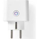 Nedis - Smartplug Wifi - Stopcontact met Energiemeter - Wit - Tot 3680 Watt