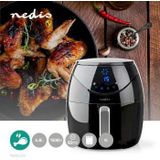 Heißluftfritteuse 4,6 l Zeitschaltuhr: 60 min Digital Schwarz - Nedis