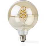 Nedis - WIFILRT10G125 - Slimme Full Colour Retro Filament LED Lamp - G125 - Wit