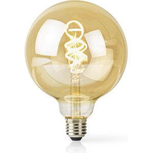 Slimme Wifi E27 LED Filamentlamp - Bol - 4,9W - Warm- en Koud Wit - 1800K tot 6500K - Transparant