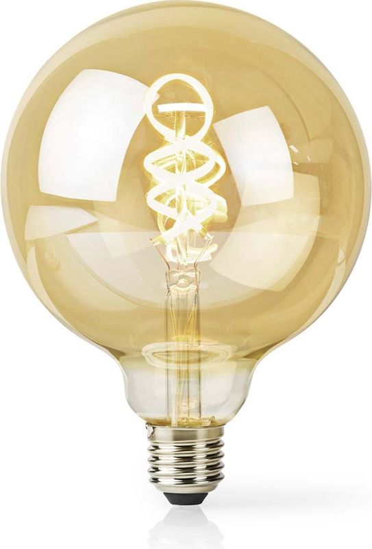 Nedis - WIFILRT10G125 - Slimme Full Colour Retro Filament LED Lamp - G125 - Wit