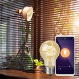 Nedis - SmartLife - Wifi E27 LED Filamentlamp - Warm- en Koud Wit - Transparant
