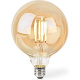 Nedis Smart lamp E27 | Globe G125 | 1800-3000K | Filament | Goud | 806 lumen | 7W