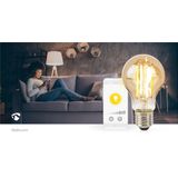 Nedis Smart lamp E27 | Peer A60 | 1800-3000K | Filament | Goud | 806 lumen | 7W