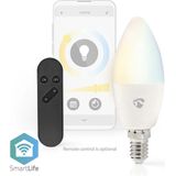 Wi-Fi - Smart LED-Lamp - Warm- tot Koud-Wit - E14 - Draadloos