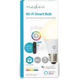 Nedis Smart lamp E27 | Peer A60 | RGB + 2700-6500K | 806 lumen | 9W