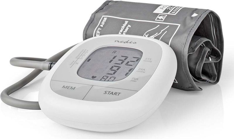 Nedis - HCBL400WT - Bloeddrukmeter - Wit - Volledig Automatisch