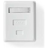 Nedis - CCGP89120WT - Netwerk Wanddoos - Wit - PVC - 1 Poort