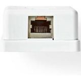 Nedis - CCGP89120WT - Netwerk Wanddoos - Wit - PVC - 1 Poort