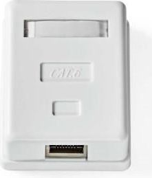Nedis - CCGP89120WT - Netwerk Wanddoos - Wit - PVC - 1 Poort