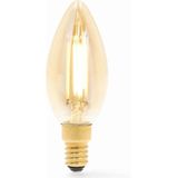 Nedis - SmartLife - Wifi E14 LED Filamentlamp - Warm Wit - 4,9W - Kaarsvorm