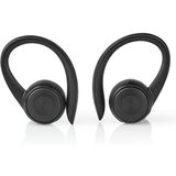 Nedis Draadloze Oordopjes Bluetooth - 4 uur batterijduur - Drukbediening - Charging case - Microfoon - Spraakbesturing - Oorhaken - Zwart