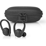 Nedis Draadloze Oordopjes Bluetooth - 4 uur batterijduur - Drukbediening - Charging case - Microfoon - Spraakbesturing - Oorhaken - Zwart