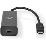 USB-C naar mini DisplayPort adapter 0,1m zwart