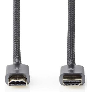 Nedis Ultra High Speed ​​HDMI-Kabel - HDMI Connector - HDMI Connector - 8K@60Hz - 48 Gbps - 3.00 m - Rond - 6.7 mm - Gun Metal Grijs - Cover Box