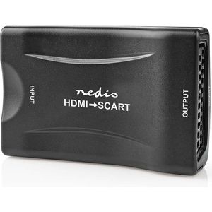 Nedis - HDMI naar Scart Converter - Zwart - Voeding via USB