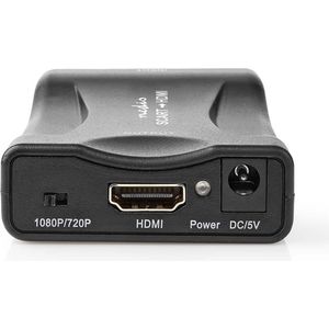 Nedis - Scart naar HDMI Converter - Zwart - Voeding via USB