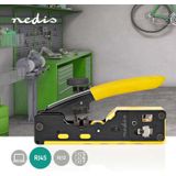 Nedis - Professionele Krimptang - RJ45 RJ12 RJ11 - Metaal