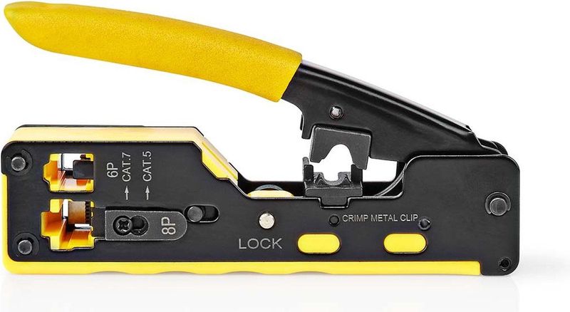 Nedis - Professionele Krimptang - RJ45 RJ12 RJ11 - Metaal