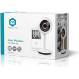 SmartLife Camera voor Binnen - Wi-Fi - Full HD 1080p - Cloud Opslag (optioneel) / microSD (niet inbegrepen) - Met bewegingssensor - Nachtzicht - Wit