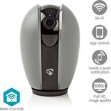 Nedis - SmartLife Camera - Binnen - Donkergrijs/Wit - Wi-Fi - Full HD 1080p