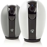 Nedis - SmartLife Camera - Binnen - Donkergrijs/Wit - Wi-Fi - Full HD 1080p