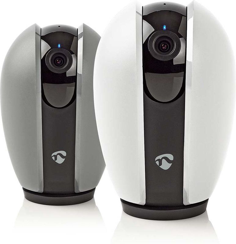 Nedis - SmartLife Camera - Binnen - Donkergrijs/Wit - Wi-Fi - Full HD 1080p