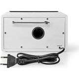 Nedis - RDFM5110WT - FM Radio - Wit/Zilver - Tafelmodel