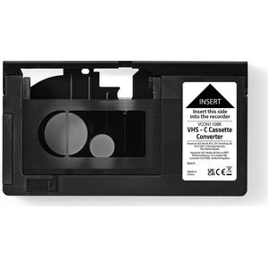 Nedis VHS-C Naar VHS Converter - Plug And Play - Werkt Op Batterij - Zwart