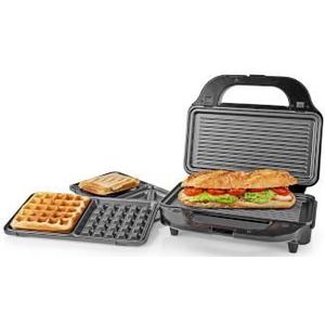 Multi grill Grill / Sandwich / Waffle 900 W 28 x 15 cm - Nedis