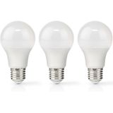 Nedis - LBE27A602P3 - Led-lamp - Warm Wit - 8.5 W - 3 Stuks