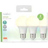 Nedis - LBE27A603P3 - Led-lamp - Warm Wit - 11 W - 3 Stuks