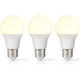 Nedis LED-Lamp E27 | A60 | 11 W | 1055 lm | 2700 K | 3 stuks | 1 stuks - LBE27A603P3 LBE27A603P3