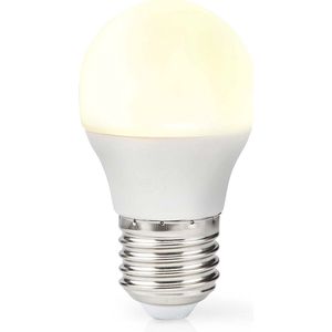 Nedis LBE27G452P3 lamp LED Ciepłe wit 2700 K 4,9 W E27 F