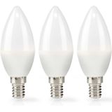 Nedis - LBE14C352P3 - Led-lamp - Warm Wit - Frosted - 3 Stuks