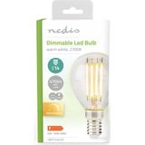 Nedis - LBFE14G452 - Led-filamentlamp - Warm Wit - Doorzichtig - Dimbaar