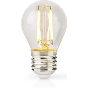 Nedis LED-Filamentlamp E27 - G45 - 4.5 W - 470 lm - 2700 K - Dimbaar - Warm Wit - Retrostijl - 1 Stuks