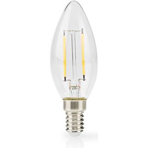 Nedis - LBFE14C351 - Led-Filamentlamp - Warm Wit - Glas - E14