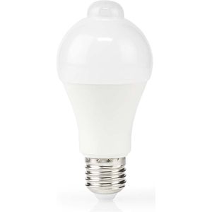 Nedis - LBPE27A602 - Led-lamp - Wit - E27 - Bewegingsdetectie
