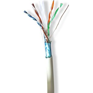 Nedis F/UTP CAT6 Gigabit netwerkkabel met flexibele aders - AWG26 / LSZH / grijs - 305 meter