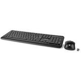 Nedis - KBMCW100BKND - Draadloos Toetsenbord En Muis - Zwart - Usb - Qwerty Scandinavisch