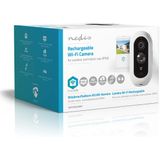 Nedis WIFICBO30WT Smartlife Camera Voor Buiten Wi-fi 1920x1080 Ip65 Met Bewegingssensor Nachtzicht