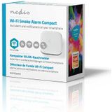 Nedis - Slimme Rookmelder - Wit - Compact Formaat - Wi-Fi Verbonden