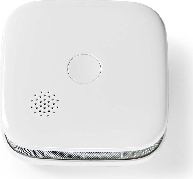Nedis - Slimme Rookmelder - Wit - Compact Formaat - Wi-Fi Verbonden